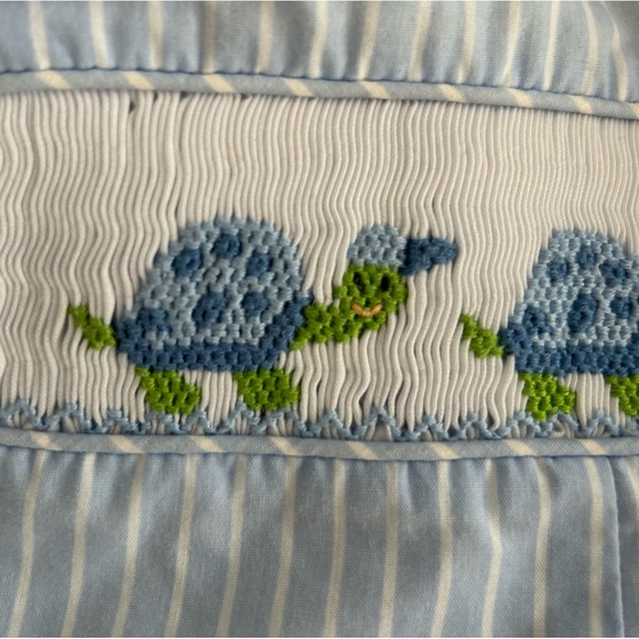 The Bailey Boys | Turtle Time Bubble Romper - Picture 6 of 7